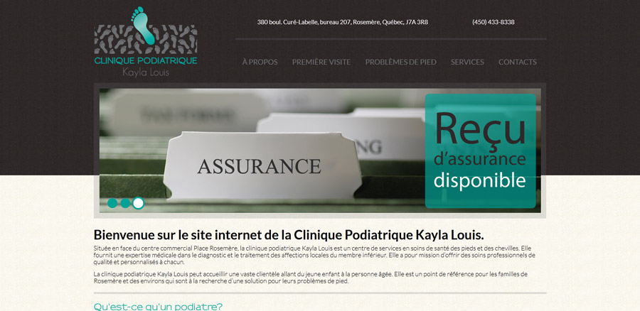 Clinique podiatrique Kayla Louis